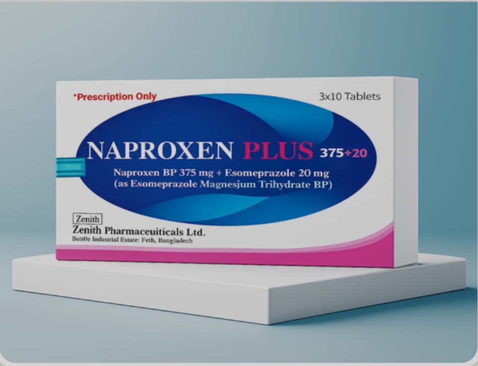 Tablet Naproxen Plus (375+20mg ) (30pcs) (Zenith Pharma)